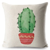 Watercolor Cactus Pillow Cases
