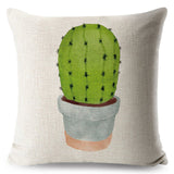 Watercolor Cactus Pillow Cases