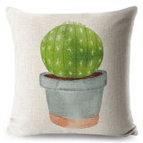 Watercolor Cactus Pillow Cases