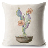 Watercolor Cactus Pillow Cases