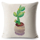 Watercolor Cactus Pillow Cases