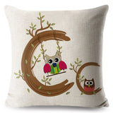 A-Z Cartoon Letter Pillow Cases