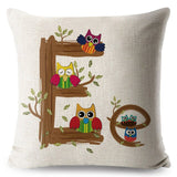 A-Z Cartoon Letter Pillow Cases