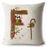 A-Z Cartoon Letter Pillow Cases