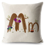 A-Z Cartoon Letter Pillow Cases