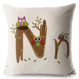A-Z Cartoon Letter Pillow Cases