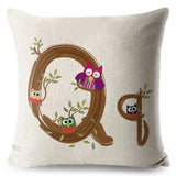 A-Z Cartoon Letter Pillow Cases