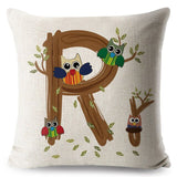 A-Z Cartoon Letter Pillow Cases