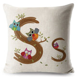 A-Z Cartoon Letter Pillow Cases