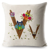 A-Z Cartoon Letter Pillow Cases