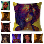 Colorful Beautiful Black Women Pillow Cases