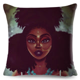 Colorful Beautiful Black Women Pillow Cases