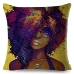 Colorful Beautiful Black Women Pillow Cases