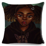 Colorful Beautiful Black Women Pillow Cases