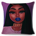 Colorful Beautiful Black Women Pillow Cases