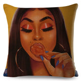 Colorful Beautiful Black Women Pillow Cases