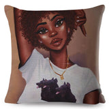 Colorful Beautiful Black Women Pillow Cases