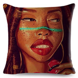 Colorful Beautiful Black Women Pillow Cases