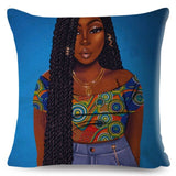 Colorful Beautiful Black Women Pillow Cases