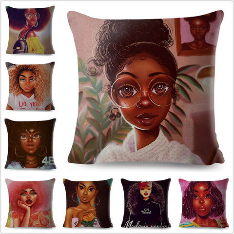 Beautiful Black Women Pillow Cases