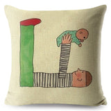 A-Z Cartoon Letter Pillow Cases