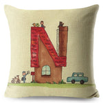 A-Z Cartoon Letter Pillow Cases