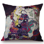 Gustav Klimt Art Gallery Printed Pillow Cases