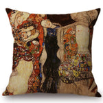 Gustav Klimt Art Gallery Printed Pillow Cases
