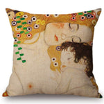 Gustav Klimt Art Gallery Printed Pillow Cases