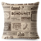 Vintage Newspaper Printed Pillow Cases