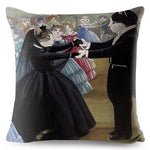 Watercolor Van Gogh Cat Art Pillow Cases