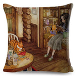 Cartoon Cute Girl Fairy Tale Pillow Cases