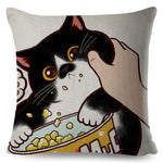 Funny Love Kiss Cute Cat Pillow Cases