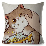 Funny Love Kiss Cute Cat Pillow Cases