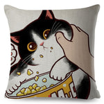 Funny Love Kiss Cute Cat Pillow Cases