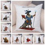 Cartoon Dog Cos Medieval Knight Pillow Cases