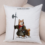 Cartoon Dog Cos Medieval Knight Pillow Cases