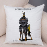 Cartoon Dog Cos Medieval Knight Pillow Cases