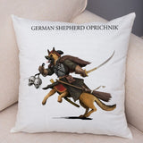 Cartoon Dog Cos Medieval Knight Pillow Cases