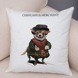 Cartoon Dog Cos Medieval Knight Pillow Cases