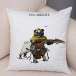 Cartoon Dog Cos Medieval Knight Pillow Cases