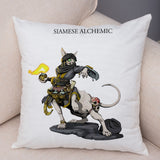 Cartoon Dog Cos Medieval Knight Pillow Cases