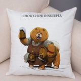 Cartoon Dog Cos Medieval Knight Pillow Cases