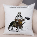 Cartoon Dog Cos Medieval Knight Pillow Cases