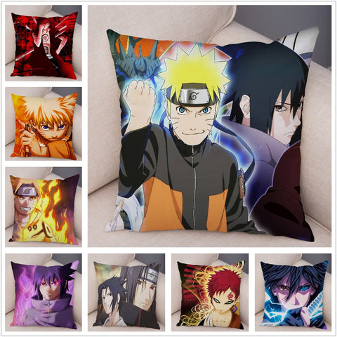 Japan Anime Naruto Chinese Ink Pillow Cases