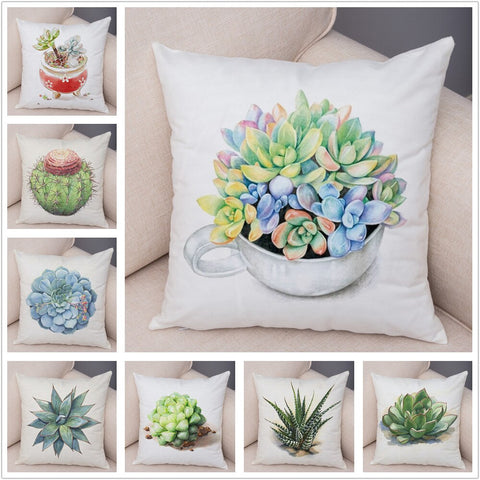 Nordic Style Watercolor Pillow Cases