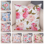 Nordic Style Rose Flower Pillow Cases