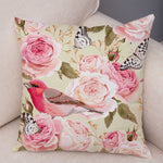 Nordic Style Rose Flower Pillow Cases