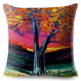 3D Painting Trees Pillow Cases