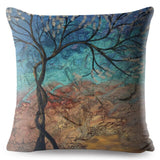 3D Painting Trees Pillow Cases